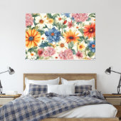 Phantastische Ausschreibung Sommergarten Blume Leinwanddruck (Insitu (Schlafzimmer))