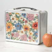 Phantastische Ausschreibung Sommergarten Blume Metall Brotdose (Beispiel)