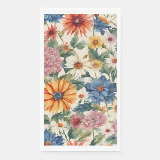 Phantastische Ausschreibung Sommergarten Blume Serviette (Vorderseite)