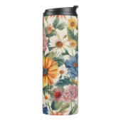 Phantastische Ausschreibung Sommergarten Blume Thermosbecher (Nach links gedreht)