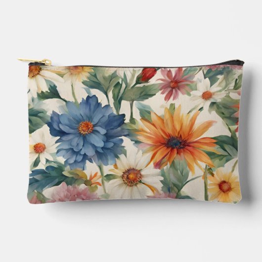 Phantastische Ausschreibung Sommergarten Blume Zubehörtasche (Vorderseite)