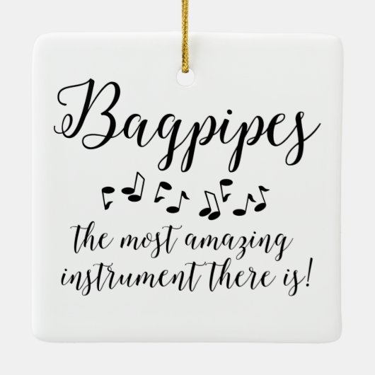 Phantastische Bagpipe Keramikornament (Rückseite)