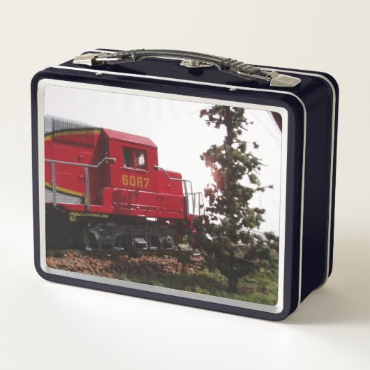Phantastische Bahnmitte Metall Brotdose (Rückseite)
