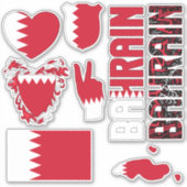 Phantastische Bahrain Shapes Staatssymbole Aufkleber (Vorderseite)