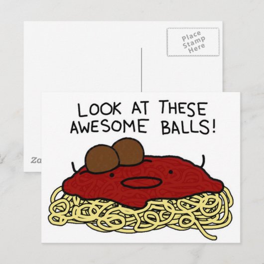 Phantastische Bälle Postkarte (Vorne/Hinten)