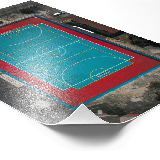 Phantastische Basketballarmatur Fotodruck (Ecke)
