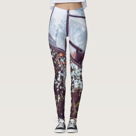 Phantastische Basketballarmatur Leggings (Vorderseite)