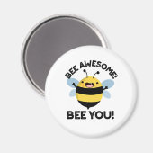 Phantastische Biene Du positiver Insektenpun Magnet (Vorderseite/Rückseite)