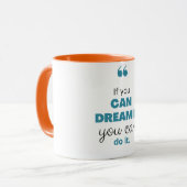 "Phantastische Bilder: Inspiration qoute Tasse (Vorderseite Links)