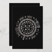 phantastische Biologie - genetischer Code Sonnenfo Feiertagskarte (Vorne/Hinten)