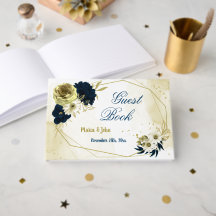 Phantastische blaue Elfenbeingold Blume geometrisc