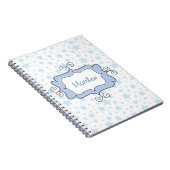 Phantastische blaue Sterne Notizblock (Rechte Seite)