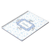 Phantastische blaue Sterne Notizblock (Linke Seite)