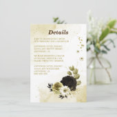 Phantastische Blume aus Elfenbein Begleitkarte (Stehend Vorderseite)