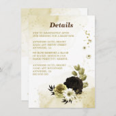 Phantastische Blume aus Elfenbein Begleitkarte (Vorne/Hinten)