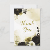 Phantastische Blume aus Elfenbein Dankeskarte (Vorderseite)