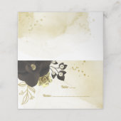 Phantastische Blume aus Elfenbein Platzkarte (Außenseite Aufgefaltet)