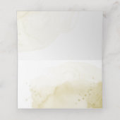 Phantastische Blume aus Elfenbein Platzkarte (Innenseite Aufgefaltet)