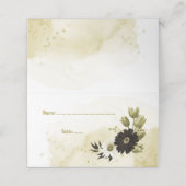 Phantastische Blume aus Elfenbein Platzkarte (Außenseite Aufgefaltet)