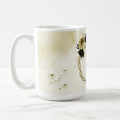 Phantastische Blume aus Elfenbeingold, Monogramm Kaffeetasse (Links)