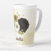Phantastische Blume aus Elfenbeingold, Monogramm Milchtasse (Rechte Ecke)