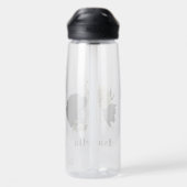 Phantastische Blume aus Elfenbeingold, Monogramm Trinkflasche (Rückseite)