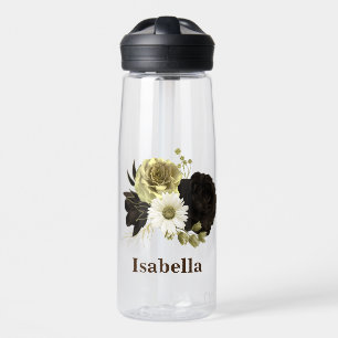 Phantastische Blume aus Elfenbeingold, Monogramm Trinkflasche