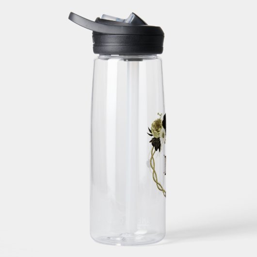 Phantastische Blume aus Elfenbeingold, Monogramm Trinkflasche (Rechts)