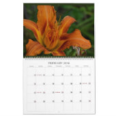 Phantastische Blume im Wall-Kalender blühen Kalender (Feb 2026)