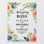 phantastische Blumenführerin Fensteraufkleber (Blatt)