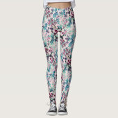 Phantastische Blüten Leggings (Vorderseite)