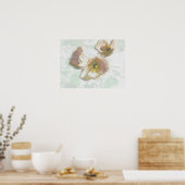 Phantastische Blüten Poster (Küche)