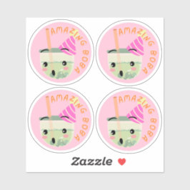 Phantastische Boba-Packung mit 4 Aufkleber