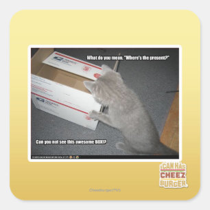 Phantastische Box Quadratischer Aufkleber