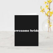 Phantastische Braut Karte (Gelbe Blume)