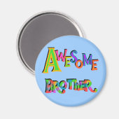 Phantastische Bruder T - Shirt und Geschenke Magnet (Vorderseite/Rückseite)
