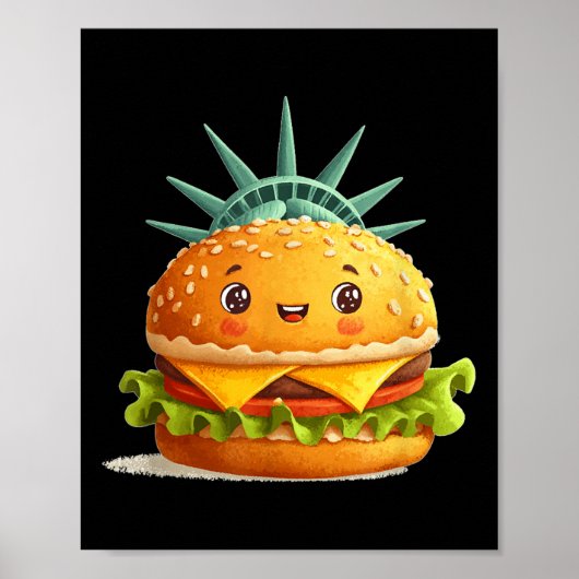 Phantastische Burger-Freiheitskostüme für US-ameri Poster (Vorne)