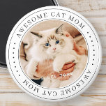 Phantastische Cat Mama Seit 20XX Klassisches Foto Magnet<br><div class="desc">Dieses einfache und klassische Design besteht aus Serifentypografie und fügt ein benutzerdefiniertes Foto hinzu.</div>