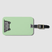 Phantastische Cat-Silhouette Gepäckanhänger (Vorderseite (Horizontal))