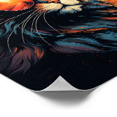 Phantastische Cat Wear Sonnenbrille Funny Cat Poster (Ecke)