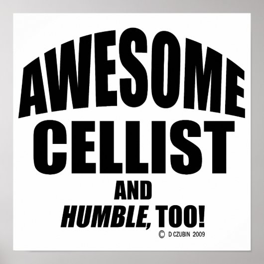 Phantastische Cellist Poster (Vorne)