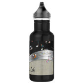 Phantastische coole "Music is Life" farbenfrohe Mu Edelstahlflasche (Rechts)