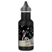Phantastische coole "Music is Life" farbenfrohe Mu Edelstahlflasche (Links)