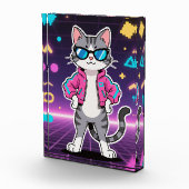 Phantastische Coole Retro-Gamer-Katze Fotoblock (Rechts)