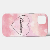 Phantastische, Coole, rosa Herz-Fall-Mate iPhone F Case-Mate iPhone Hülle (Rückseite (Horizontal))