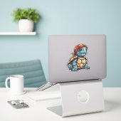 Phantastische Coole Schildkröte Aufkleber (Laptop auf Schreibtisch)