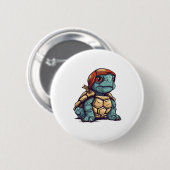 Phantastische Coole Schildkröte Button (Vorne & Hinten)