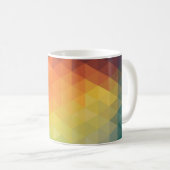 Phantastische coole trendfarbene Dreiecke Kaffeetasse (VorderseiteRechts)