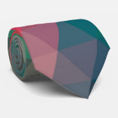 Phantastische coole trendfarbene Dreiecke Krawatte (Gerollt)