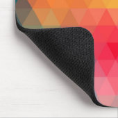 Phantastische coole trendfarbene Dreiecke Mousepad (Ecke)